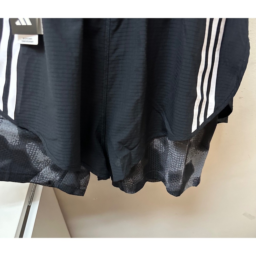 Adidas Womens Own the Run AOP Running Suit Black IK5010 Size L New - Picture 4 of 15